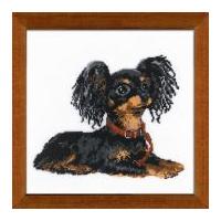 RIOLIS Counted Cross Stitch Kit Russian Toy Terrier 22.5cm