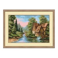 RIOLIS Counted Cross Stitch Kit The Mill 25cm x 37.5cm