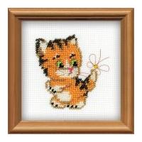 RIOLIS Counted Cross Stitch Kit Beaded Ginger 10cm