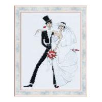 riolis counted cross stitch kit wedding tango