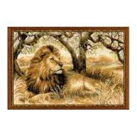 RIOLIS Counted Cross Stitch Kit King of Beasts 57.5cm x 37.5cm