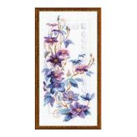 RIOLIS Counted Cross Stitch Kit Clematis 25cm x 50cm