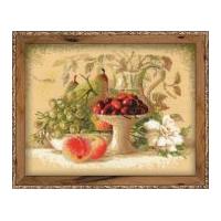 riolis counted cross stitch kit still life with sweet cherries 225cm x ...