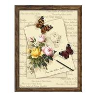 riolis embellished counted cross stitch kit butterflies roses