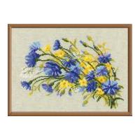 RIOLIS Counted Cross Stitch Kit Cornflowers & Buttercups 20cm x 27.5cm