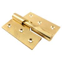 Rising Door Hinges Electro Brass Plated Right Hand 76mm In Pairs