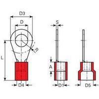 Ring terminal Cross section (max.)=1 mm² Hole Ø=5.3 mm Partially insulated Red Vogt Verbindungstechnik 3611A 1 pc(s)