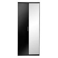 Riga Gloss 2 Door Wardrobe with Mirror