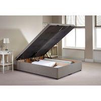 Richworth Ottoman Divan Bed Frame Silver Chenille Fabric Super King 6ft