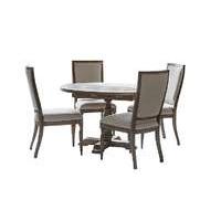 Riviera Round Extending Table with 4 Side Chairs