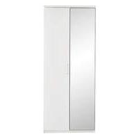 Riga Gloss 2 Door Wardrobe with Mirror