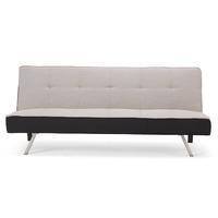 Rialto Fabric Futon Sofa Bed Beach Sand Grey