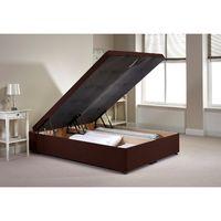 richworth ottoman divan bed frame chocolate chenille fabric king size  ...