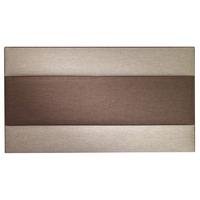 Rigo Upholstered Headboard Hessian Chocolate Stone Single