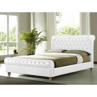 Richmond White Faux Leather Double Bed