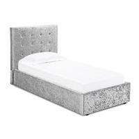 rimini crushed velvet ottoman bed single