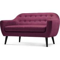 ritchie 2 seater sofa plum purple