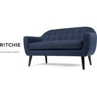 ritchie 2 seater sofa scuba blue