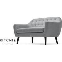 Ritchie 2 Seater Sofa, Pearl Grey