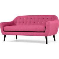 ritchie 3 seater sofa candy pink with rainbow buttons