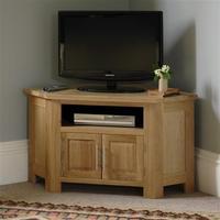 Rivermead Oak Corner TV + DVD Cabinet - up to 47\