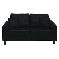 richmond 2 seater sofa faux leather black