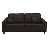 Richmond 3 Seater Sofa Faux Leather Brown