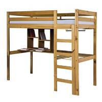 Rimini high sleeper bed frame student set - Antique