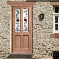 Richmond Hardwood Door with Dowel Joints with Keats Single Glazing