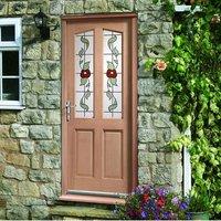 richmond mahogany door with mortice joints and keats style single glaz ...