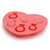 Ring Ice Mould Silicone Ice Cubes Tray Pudding Jelly Mold (Random Color)