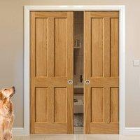 River Oak Derwent Double Pocket Doors