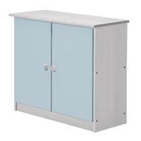 Ribera White Cupboard with Baby Blue