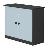 Ribera Graphite Cupboard with Baby Blue