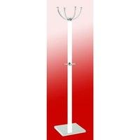 Ritmo Coat Stand In Solid Wood With Chrome Base