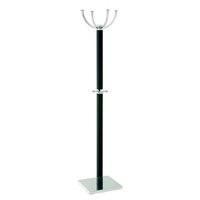 Ritmo Coat Stand In Black With Chrome Base