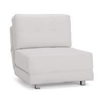 Rita White Faux Leather Chair Bed