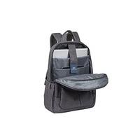 rivacase 7560 canvas backpack for laptop 156 inch grey