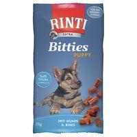 rinti extra puppy bitties chicken beef saver pack 3 x 75g