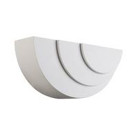 ripple 3w led arc wall plaster white 230lm 85524