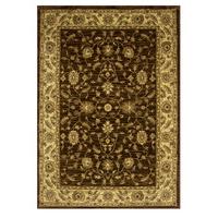 rich chocolate brown soft floral print rug 7709 westbury 80 cm x 140 c ...