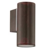 Riga LED outdoor wall lamp in antique brown