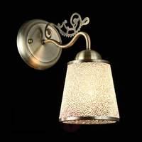 Ring - wall light with effective glass lampshade