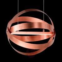 Rings - LED pendant light in fashionable copper