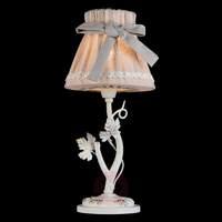 Richly adorned fabric table lamp Orfeo