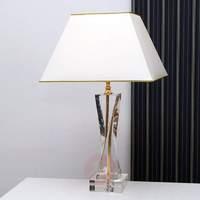 rina table light gold square chintz shade