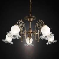 Ringstrasse Chandelier Five Bulbs Old Patina
