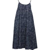 ribbon girls printed strappy dress navywhite