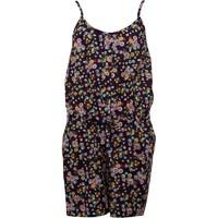 ribbon girls printed playsuit navy multi