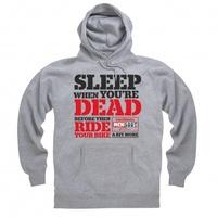 ride 5000 miles sleep when youre dead hoodie